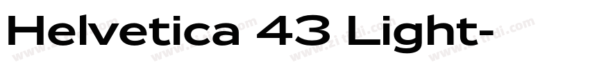 Helvetica 43 Light字体转换